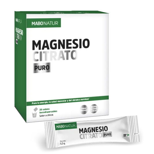 Mabonatur Magnesio Citrato Puro, 20 bustine
