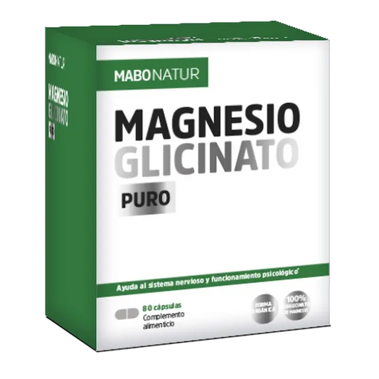 Mabonatur Magnesio glicinato, puro, 80 capsule