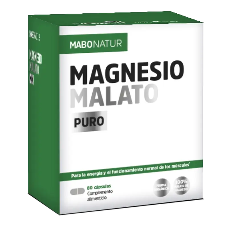 Magnesio malato puro Mabonatur, 80 capsule