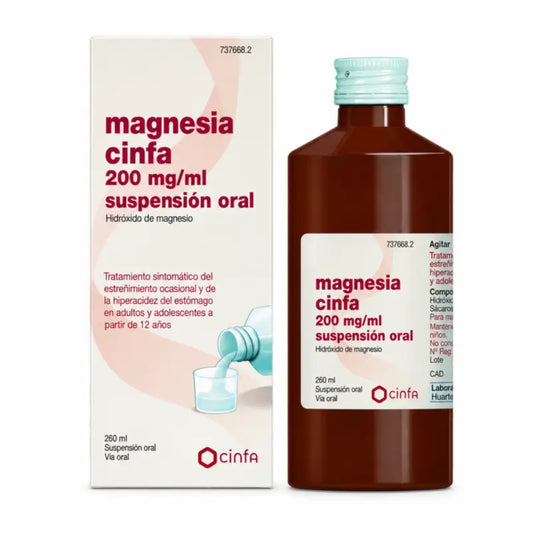 Magnesia Cinfa 200 mg/ml Sospensione orale 260 ml