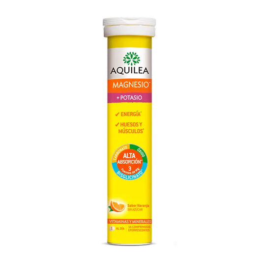 Aquilea Magnesium + Potassium Effervescent, 14 tablets