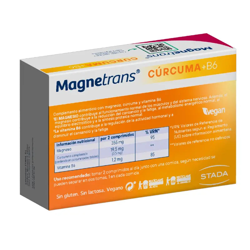 Magnetrans Magnetrans Curcuma 355 mg Magnesio + Vitamina B6, 60 capsule