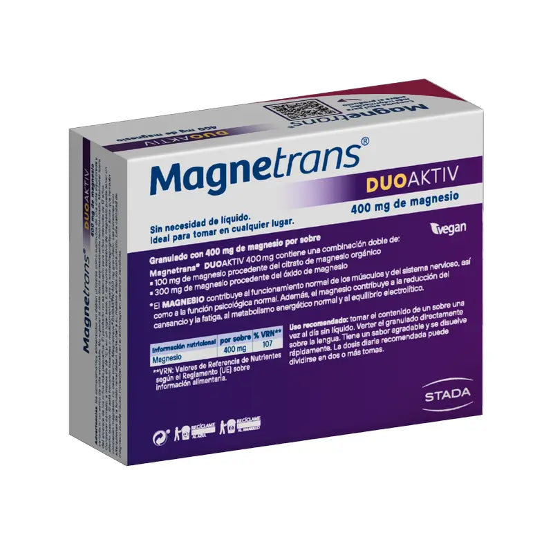 Magnetrans Magnetrans Duo Activ 400 mg di magnesio, 20 bustine