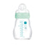 Biberon di cristallo Mam Baby Feel Good Blue Matt, 170 ml