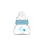 Biberon di cristallo Mam Baby Feel Good Blu opaco, 90 ml