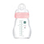 Biberon di cristallo Mam Baby Feel Good Matt Pink, 170 ml