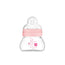 Biberon di cristallo Mam Baby Feel Good Matt Pink, 90 ml