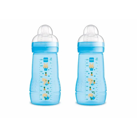 Biberon Mam Baby Easy Active Blu brillante, 2X270Ml