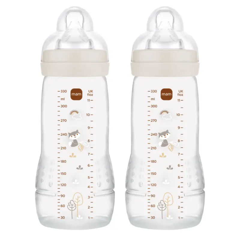 Mam Baby Easy Active Biberon Neutro Lucido, 2X330Ml