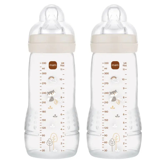 Mam Baby Easy Active Biberon Neutro Lucido, 2X330Ml