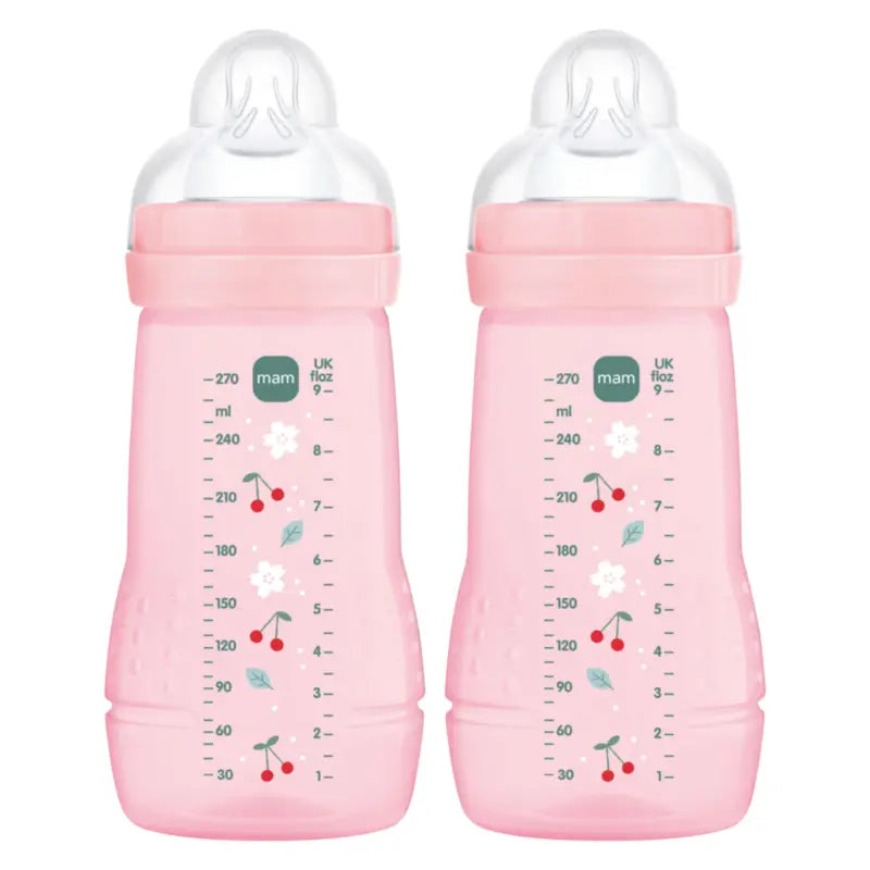 Biberon Mam Baby Easy Active Rosa brillante, 2X270 ml