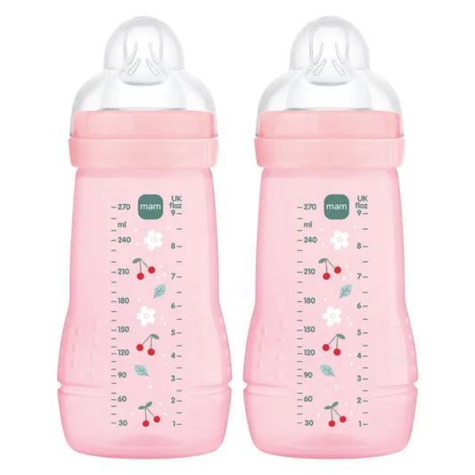 Biberon Mam Baby Easy Active Rosa brillante, 2X270 ml