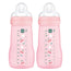 Biberon Mam Baby Easy Active Rosa brillante, 2X270 ml