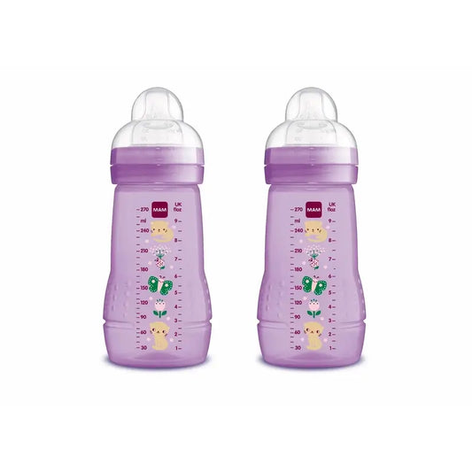 Biberon Mam Baby Easy Active Rosa brillante, 2X270 ml