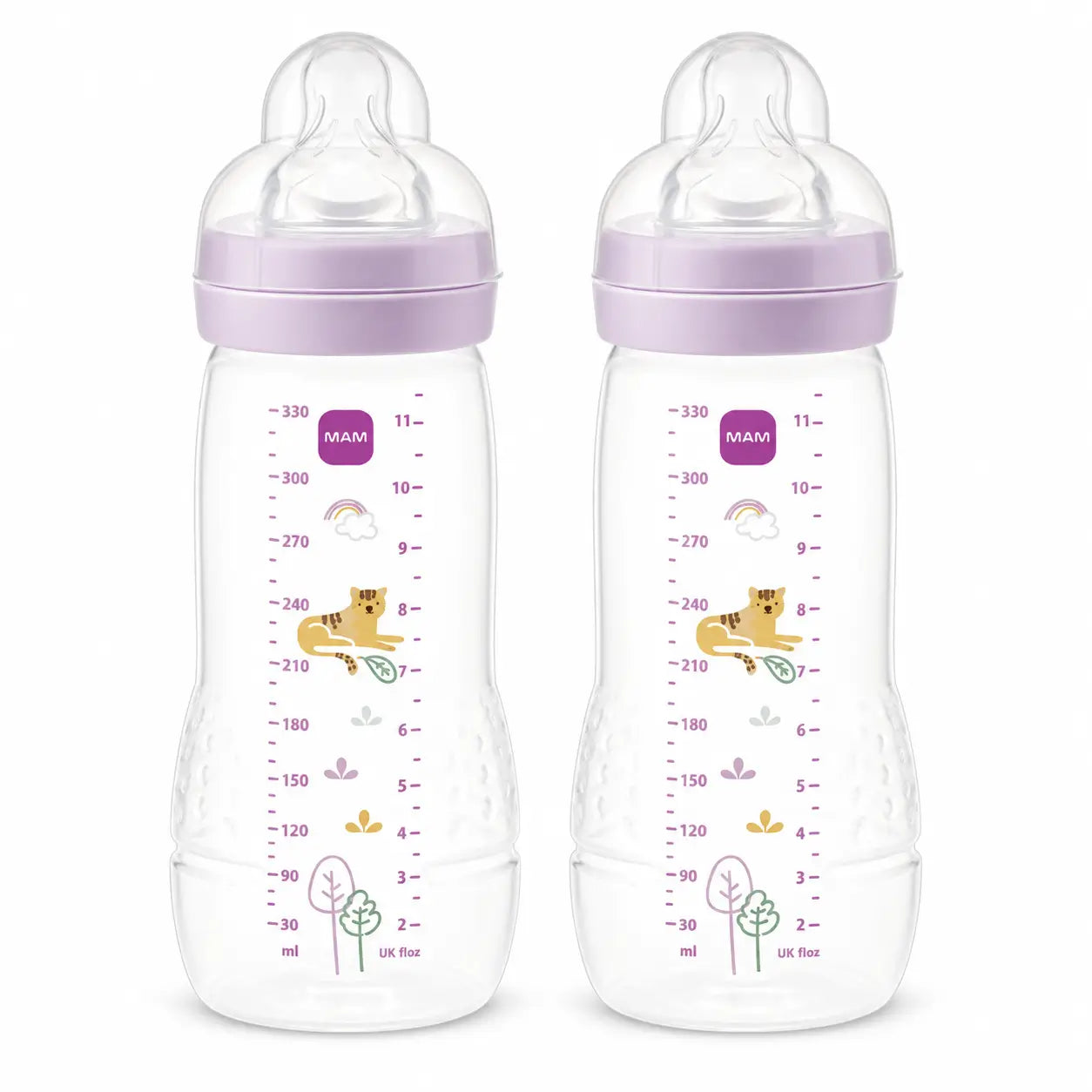 Biberon Mam Baby Easy Active Rosa brillante, 2X330Ml