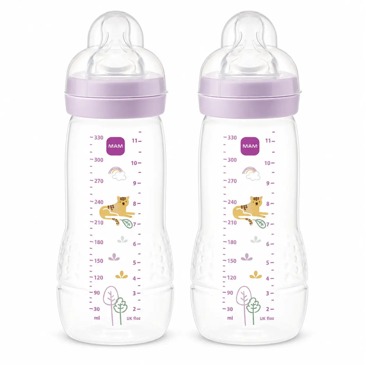 Biberon Mam Baby Easy Active Rosa brillante, 2X330Ml