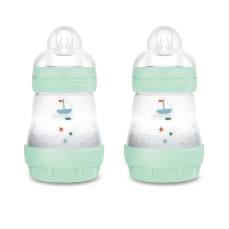 Bottiglia anticolica Mam Baby Easy Start Blu brillante, 2X160Ml