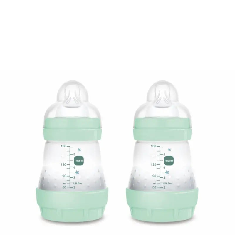 Bottiglia anticolica Mam Baby Easy Start Blu brillante, 2X160Ml