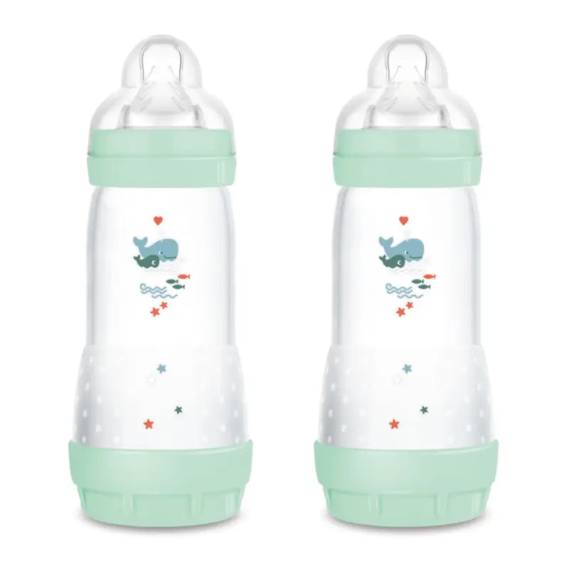 Bottiglia anticolica Mam Baby Easy Start Blu brillante, 2X320Ml