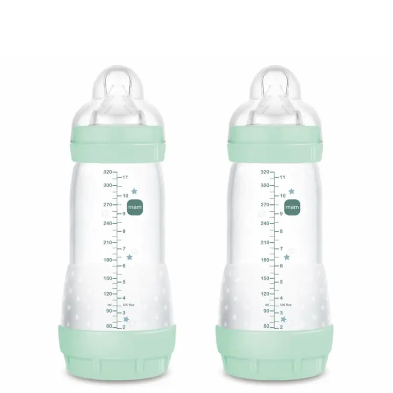 Bottiglia anticolica Mam Baby Easy Start Blu brillante, 2X320Ml