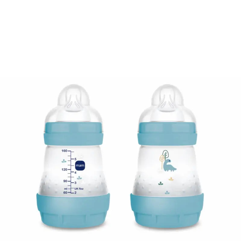 Bottiglia anticolica Mam Baby Easy Start Blu Matt, 2X160Ml
