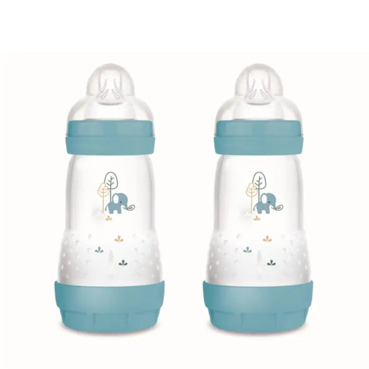Bottiglia anticolica Mam Baby Easy Start Blu Matt, 2X260Ml