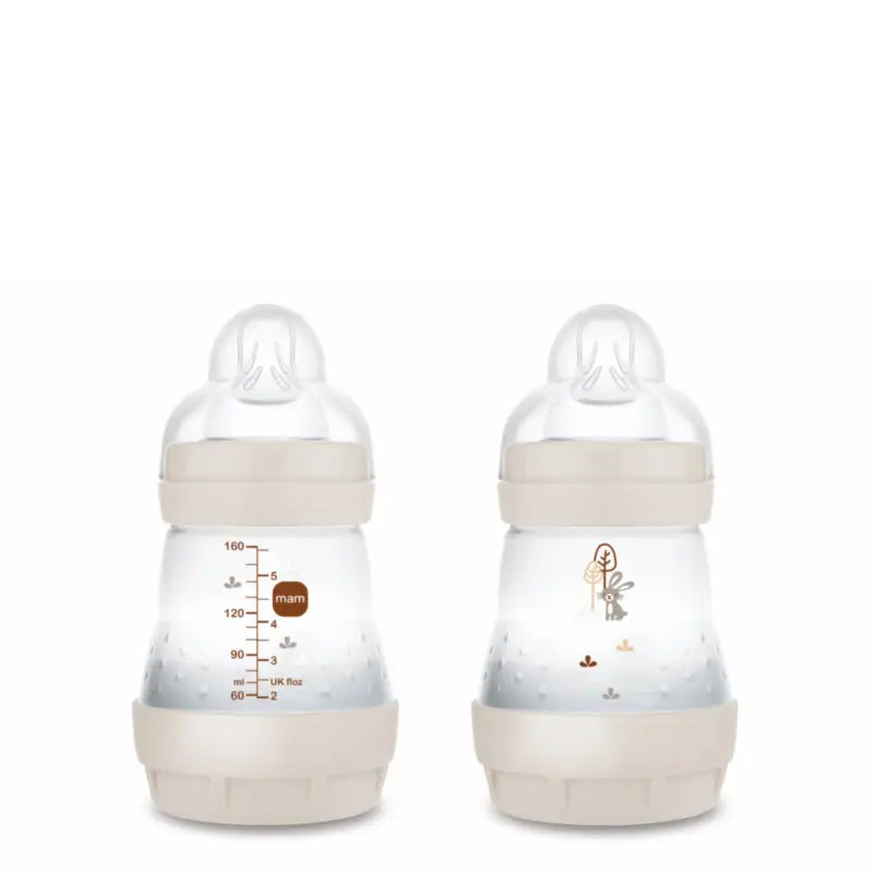Mam Baby Easy Start Biberon anticolica neutro opaco, 2X160 ml