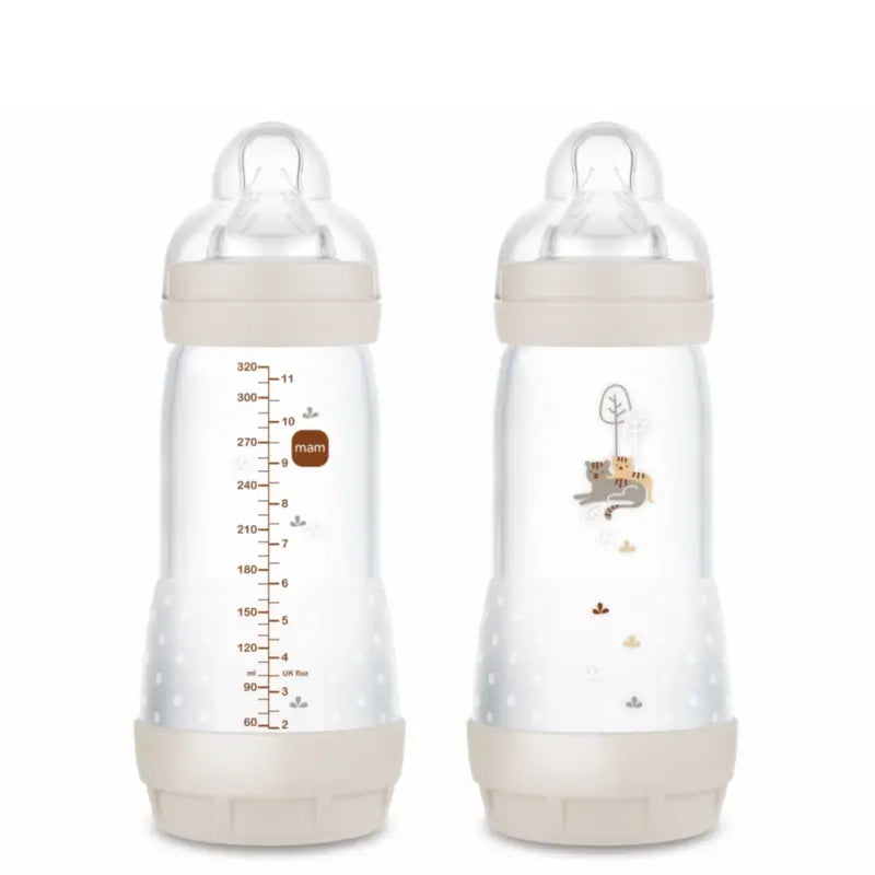 Mam Baby Easy Start Biberon anticolica neutro opaco, 2X320Ml