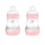 Bottiglia anticolica Mam Baby Easy Start Rosa brillante, 2X160Ml