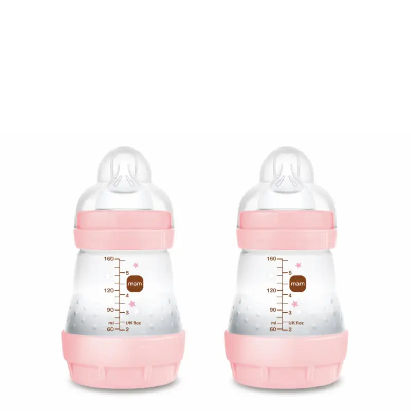 Bottiglia anticolica Mam Baby Easy Start Rosa brillante, 2X160Ml