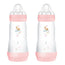 Bottiglia anticolica Mam Baby Easy Start Rosa brillante, 2X320Ml