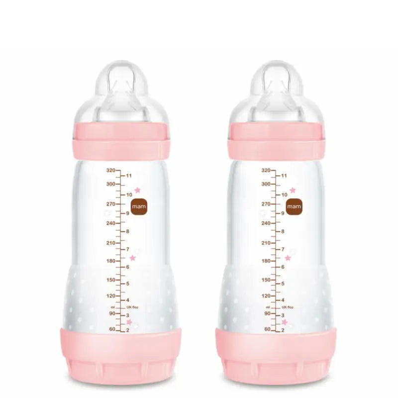 Bottiglia anticolica Mam Baby Easy Start Rosa brillante, 2X320Ml