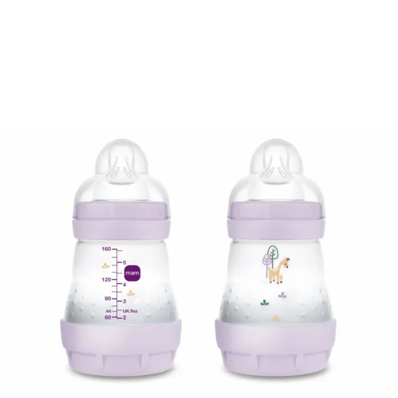 Bottiglia anticolica Mam Baby Easy Start Rosa opaco, 2X160Ml