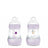 Bottiglia anticolica Mam Baby Easy Start Rosa opaco, 2X160Ml