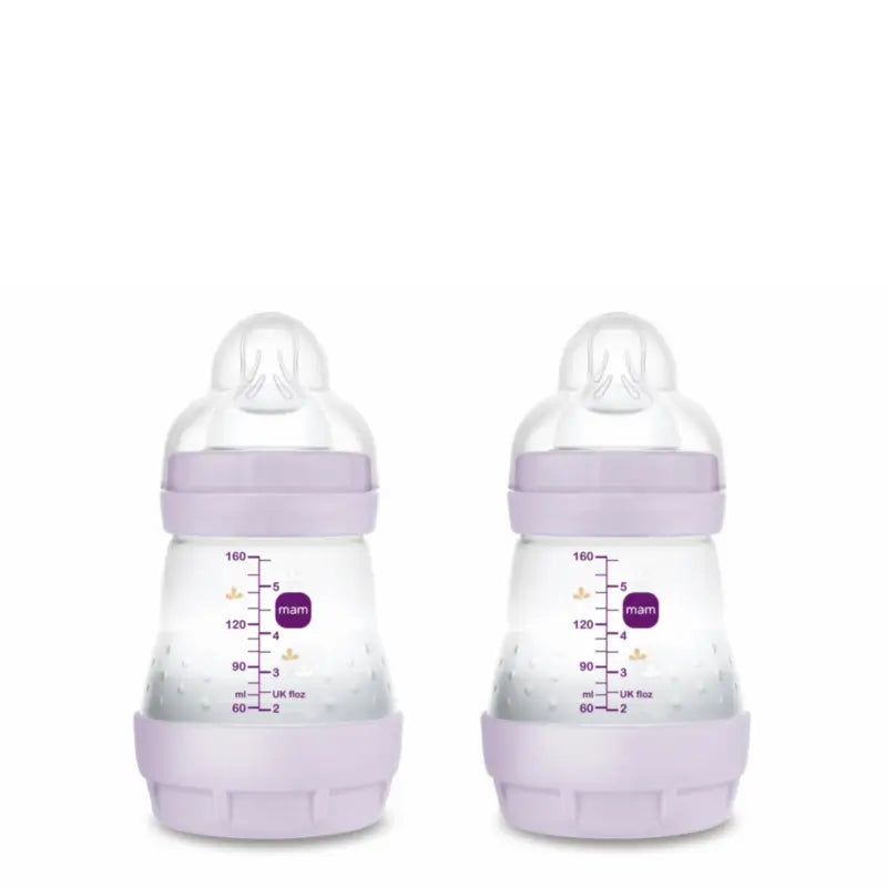 Bottiglia anticolica Mam Baby Easy Start Rosa opaco, 2X160Ml
