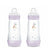Biberon Mam Baby Easy Start Anticolica Rosa Opaco, 2X320Ml
