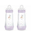 Biberon Mam Baby Easy Start Anticolica Rosa Opaco, 2X320Ml
