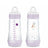 Biberon Mam Baby Easy Start Anticolica Rosa Opaco, 2X320Ml