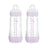 Biberon Mam Baby Easy Start Anticolica Rosa Opaco, 2X320Ml
