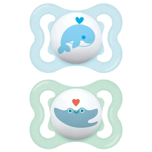 Mam Baby Pacifier Air Silicone Blu 2-6M, 2 unità