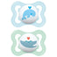 Mam Baby Pacifier Air Silicone Blu 2-6M, 2 unità