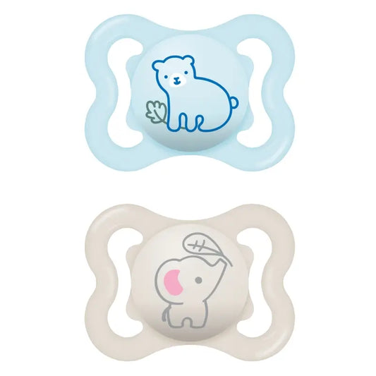 Mam Baby Pacifier Air Silicone Blu 2-6M, 2 unità