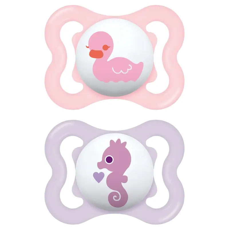 Mam Baby Pacifier Air Silicone Rosa 2-6M, 2 unità