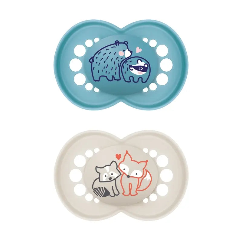 Ciuccio originale in silicone Mam Baby Blue +16M, 2 unità