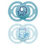 Mam Baby Ciuccio perfetto in silicone blu +6M, 2 unità