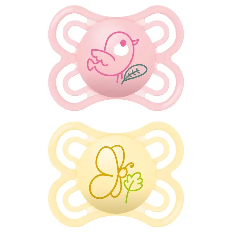 Mam Baby Ciuccio perfetto in silicone rosa 2-6M, 2 unità