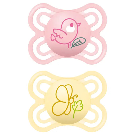 Mam Baby Ciuccio perfetto in silicone rosa 2-6M, 2 unità