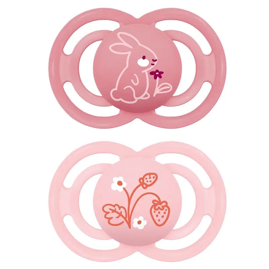 Mam Baby Ciuccio perfetto in silicone rosa +6M, 2 unità