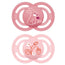 Mam Baby Ciuccio perfetto in silicone rosa +6M, 2 unità