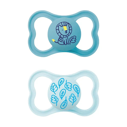 Mam Baby Supreme Ciuccio in silicone blu +16M, 2 unità
